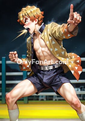Vol 8 – Zenitsu Agatsuma inspired fanart