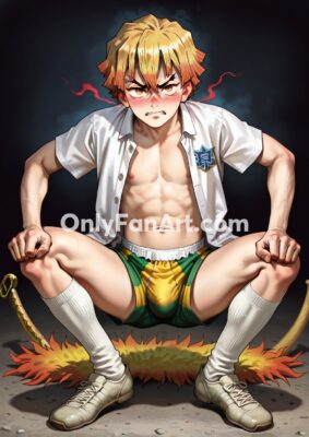 Vol 8 – Zenitsu Agatsuma inspired fanart