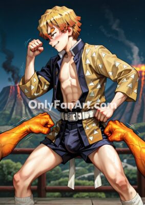 Vol 7 – Zenitsu Agatsuma inspired fanart