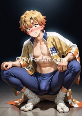 Vol 4 – Zenitsu Agatsuma inspired fanart #2