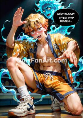 Vol 2 – Zenitsu Agatsuma inspired fanart #2