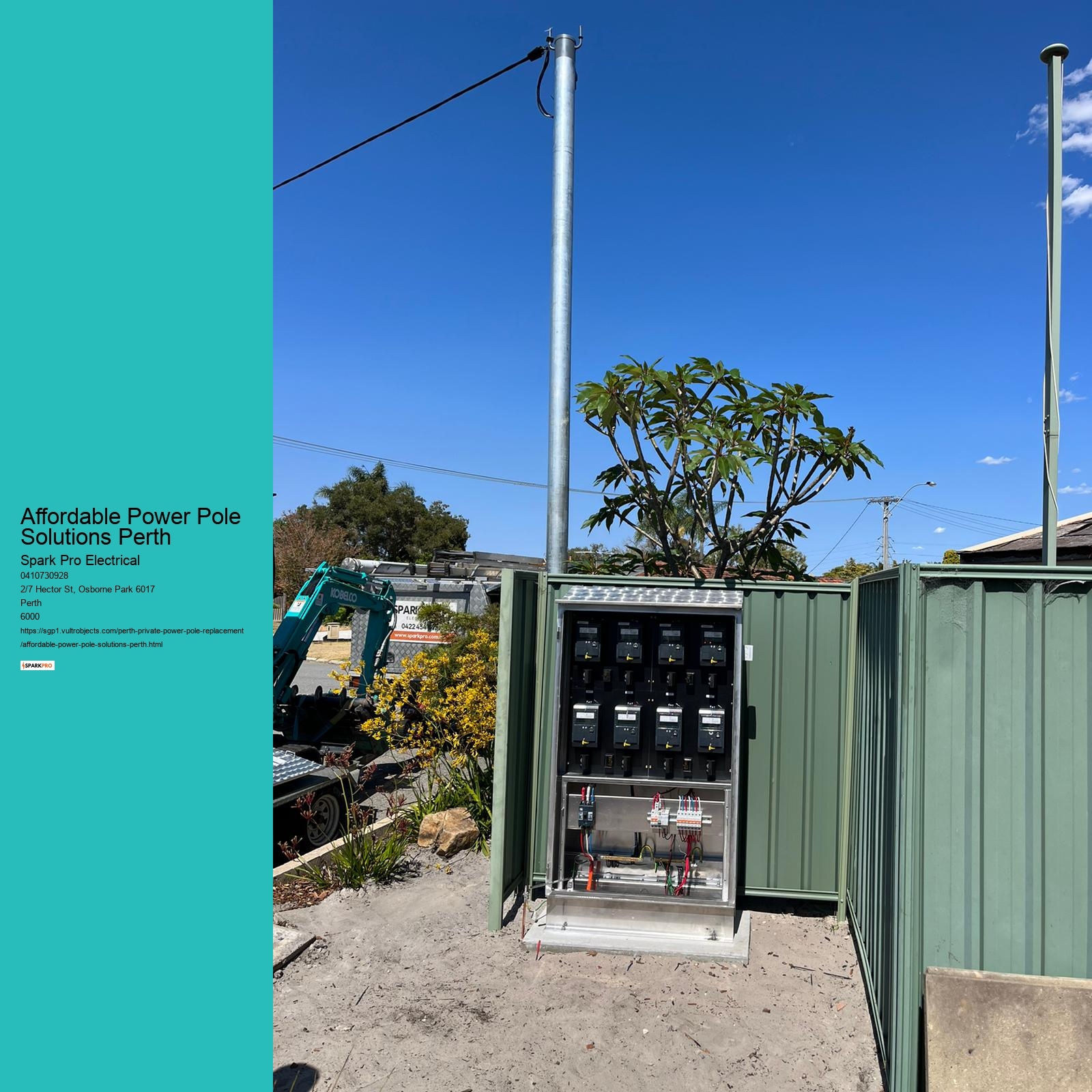 Affordable Power Pole Solutions Perth