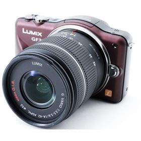 パナソニック ミラーレス Panasonic LUMIX DMC-GF3 レンズキット センシュアルブラウン 中古 新品SDカード付き 届いてすぐに使える