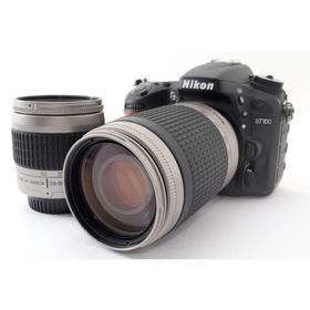 ニコン Nikon D7100 標準&amp;超望遠ダブルズームセット 美品 SDカードストラップ付き