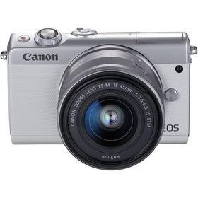 Canon ミラーレス一眼カメラ EOS M100 EF-M15-45 IS STM レンズキット(ホワイト) EOSM100WH1545I