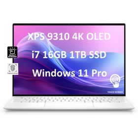 Dell XPS 13 9310 13.4" 4K OLED Touchscreen (Intel Core i7-1195G7, 16GB LPDDR4X RAM, 1TB SSD) Thin ＆ Light Business Laptop, Backlit KB, Fingerprint Re