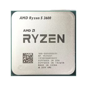 AMD Ryzen 5 3600 R5 3600 3.6 GHz 6 コア 12 スレッド CPU プロセッサ 7NM 65W L3=32M 100-000000031 ソケット AM4 ファンなし