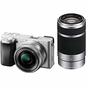 【中古】ソニー/APS-C/ミラーレス一眼カメラ / α6400 / ダブルズームレンズキット(同梱レンズ:SELP1650+SEL55210) / シルバー/ILCE-6400Y S