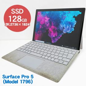 Microsoft Surface Pro5（Model：1796）【第7世代 Core m3-7Y30/4GB/128GB/WLAN】【中古/送料無料】※沖縄、離島を除く