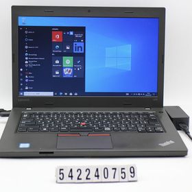 Lenovo ThinkPad L470 Core i3 7100U 2.4GHz/4GB/256GB(SSD)/14W/FWXGA(1366x768)/Win10 外装ヒビ スピーカー不良【中古】【20240314】
