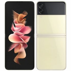 新品未使用 AU版 Galaxy Z Flip3 5G SCG12 [クリーム] SIMロック解除済み SCG15STA 白ロム