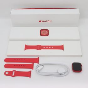 IT8SGFFTP2NS 即決 本物 美品 Apple Watch シリーズ8 GPSモデル 41mm MNP73J/A レッドアルミニウム バッテリー最大容量100％