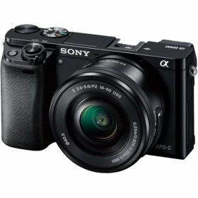 【中古】ソニー SONY α6000 パワーズームレンズキット ブラック ILCE-6000L B