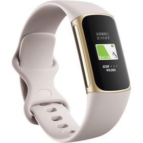 Fitbit Charge 5 トラッカー ルナホワイト/ソフトゴールド [最大7日間のバッテリーライフ/GPS搭載/スマートウォッチ]【Suica対応】