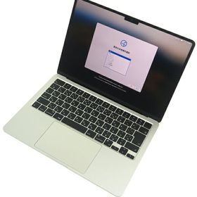 【Apple】アップル『13インチ MacBook Air 2022 M2 8コア/8コア 8GB 256GB スターライト』MLY13J/A ノートパソコン 1週間保証【中古】