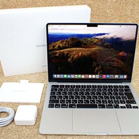 【中古 美品】MacBook Air 13.6インチ Mid 2022 シルバー FLXY3J/A [M2チップ 8コア/8GB/SSD 256GB] 付属完品 整備済製品(PCA1130-1)