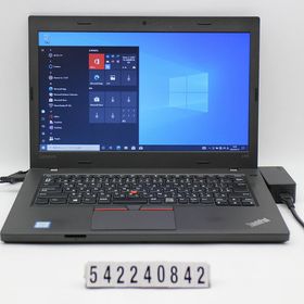 Lenovo ThinkPad L470 Core i3 7100U 2.4GHz/4GB/256GB(SSD)/14W/FWXGA(1366x768)/Win10 キー文字消え多数【中古】【20240319】