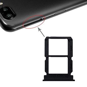 修理分解簡単なインストール OnePlus 5T A5010のための古い黒SIMカードトレイ+ SIMカードトレイを交換してください (Color : Black)