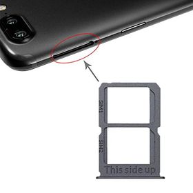 Yanghua OnePlus 5T A5010用 Black SIMカードトレイ+ SIMカードトレイ (Color : Grey)