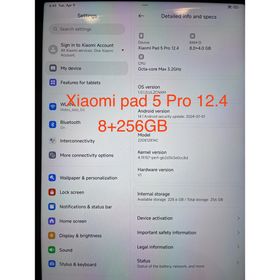 シャオミ(Xiaomi)のシャオミ Xiaomi pad 5 Pro 12.4 8+256GB ほぼ未使用(タブレット)