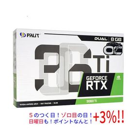 【５のつく日！ゾロ目の日！日曜日はポイント+3％！】【中古】PALIT GeForce RTX 3060 Ti Dual 8GB NE6306T019P2-190AD PCIExp 8GB 元箱あり