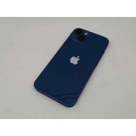 【中古】Apple docomo 【SIMフリー】 iPhone 13 128GB ブルー MLNG3J/A【博多】保証期間１ヶ月【ランクC】