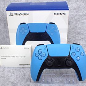 【中古 良品】純正 PlayStation5 DualSense ワイヤレスコントローラー スターライト ブルー CFI-ZCT1J05 PS5(PDB30-1)