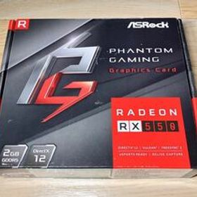 Asrock Phantom Gaming Radeon RX550 2GB HDMI DVI DP ビデオカード 補助電源不要