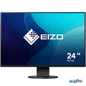 中古 EIZO FlexScan EV2456-BK 24.1型 カラー液晶モニター フレームレス/1920x1200/IPS/5m/ノアンチグレア DisplayPort/HDMI/DVI-D/D-Sub15 画面回転 高さ調整