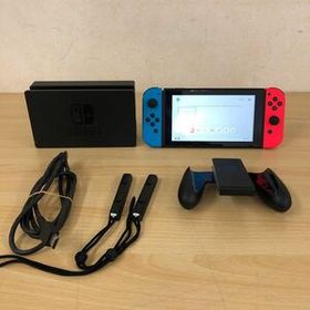 中古品・美品 任天堂 Nintendo Switch 2021年製 HAC-001 ニンテンドースイッチ Joy-Con / L ネオンブルー/R ネオンレッド 本体・ゲーム機