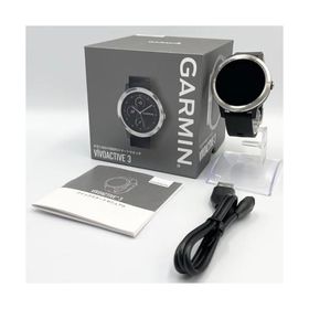 GARMIN(ガーミン) スマートウォッチ 時計 GPS アクティブトラッカー 活動量計 vivoactive3 Black stainless 【日