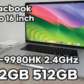 Apple MacBook Pro 16(2019, A2141) Core i9-9980HK / 2.4GHz / RAM 32GB / SSD 512GB / シルバー / 充放電回数 : 316 [MC022]