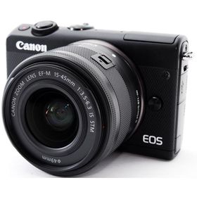 キャノン ミラーレス CANON EOS M100 ブラック レンズキット 中古 Wi-Fi搭載 新品SDカード付き 届いてすぐに使える スマホに送れる 動画撮影 長期保証