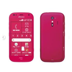 ※訳あり※【Simロック解除済み】らくらくスマートフォン me F-01L☆Bランク☆Docomo☆ ４G/LTE Pink 本体 防水/防塵 富士通 - --送料無料1209
