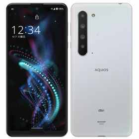 【中古】Cランク 【傷や汚れあり】 SIMロック解除済み 元au SHARP AQUOS R5G SHG01 オーロラホワイト 本体のみ 利用制限〇(白ロム) 送料無料