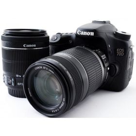 デジタル一眼 キヤノン CANON EOS 70D ダブルズーム 中古 Wi-Fi搭載 新品SDカード付き スマホに送れる 届いてすぐに使える 美品 長期保証