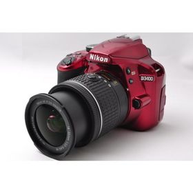 ニコン Nikon D3400 レンズキット レッド SDカード(16GB)付き