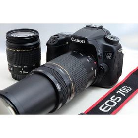 キヤノン Canon EOS 70D 超望遠ダブルズームセット 美品 新品Wi- &lt;プレゼント包装承ります&gt;
