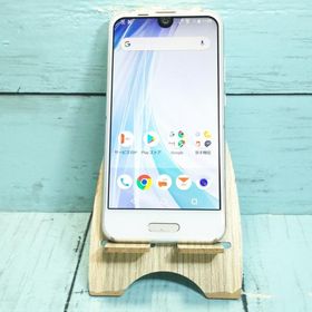 au SHV41 AQUOS R compact ムーンホワイト 本体 白ロム SIMロック解除済み SIMフリー 364457