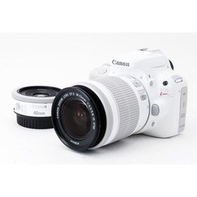 キヤノン Canon EOS Kiss X7 単焦点&amp;標準ダブルレンズセット ホワイト 美品 ストラップ付き &lt;プレゼント包装承ります&gt;