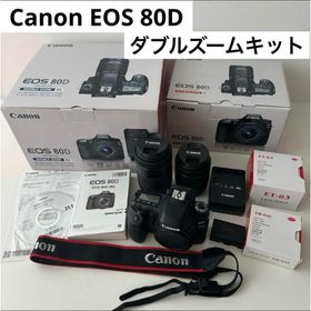 キヤノン(Canon)のCanon EOS 80D ダブルズームキット レンズ2本 キャノン 一眼レフ(デジタル一眼)
