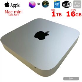【中古】Apple Mac mini MGEQ2J/A A1347 Late 2014 小型デスク 選べるOS Monterey or Big Sur [Core i7 4578U 3.0GHz 16GB SSD1TB 無線 BT ]：良品