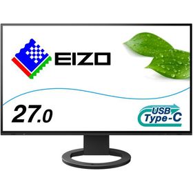 EIZO IPSパネル採用 WQHD対応27型ワイド液晶ディスプレイ USB Type-C 70W給電対応 FlexScan EV2781-BK ブラック