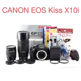 保証付き/Canon EOS Kiss X10i標準&望遠ダブルレンズセット(デジタル一眼)