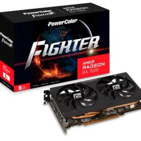 PowerColor AMD Radeon RX 7600搭載グラフィックカード 「Fighter」シリーズ・2スロットデュアルファンモデル [ RX7600 8G-F ]