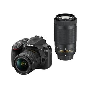 Nikon デジタル一眼レフカメラ D3400 ダブルズームキット ブラック D3400WZBK