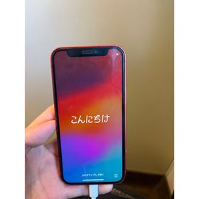 アイフォーン(iPhone)のiPhone 12 mini 128GB 赤 SIMロック解除済み(スマートフォン本体)