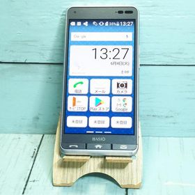 au 京セラ BASIO3 KYV43 ブルー 本体 白ロム SIMロック解除済み SIMフリー 428891