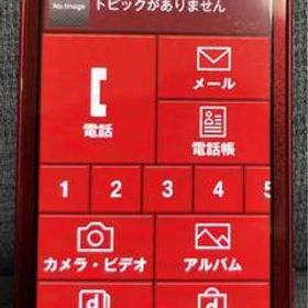 docomo らくらくフォン F-06F レッド 本体