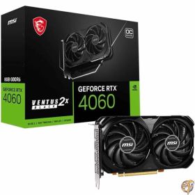 【300円クーポン配信中】MSI GeForce RTX 4060 Ventus 2X ブラック 8G OC ゲーミンググラフィックカード - 8GB GDDR6X PCI Express Gen 4 128ビット 3X DP v 1.4a HDMI 2.1a (4K & 8K HDR対応)